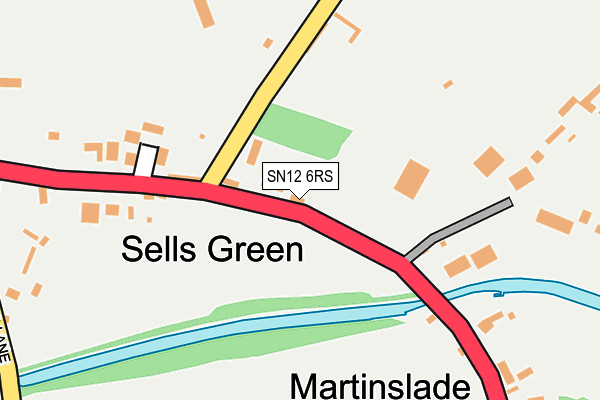 SN12 6RS map - OS OpenMap – Local (Ordnance Survey)