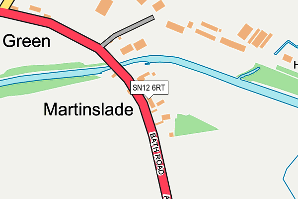 SN12 6RT map - OS OpenMap – Local (Ordnance Survey)