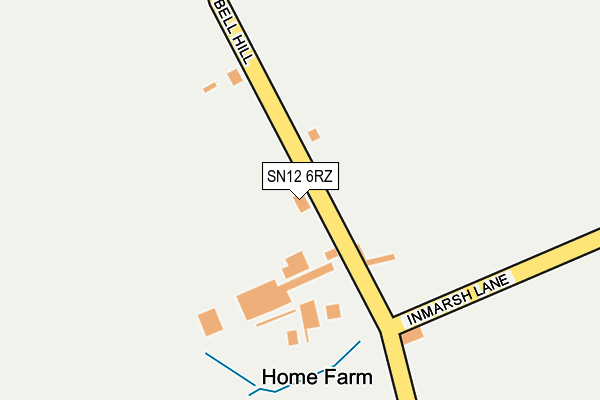 SN12 6RZ map - OS OpenMap – Local (Ordnance Survey)