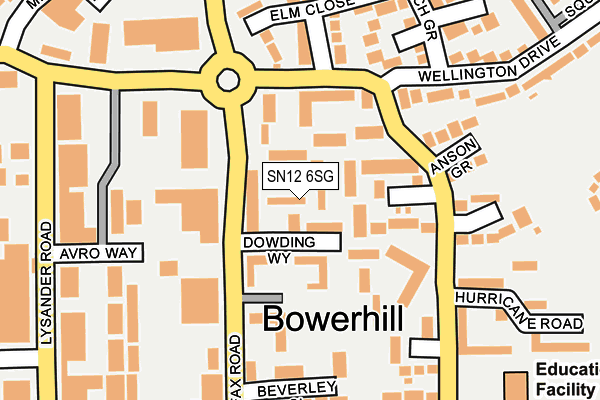 SN12 6SG map - OS OpenMap – Local (Ordnance Survey)