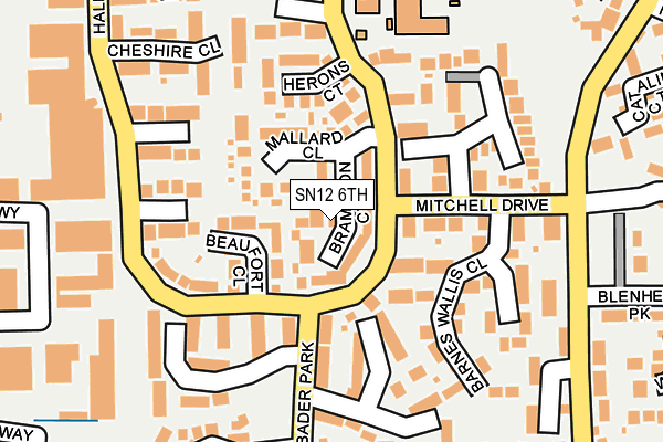 SN12 6TH map - OS OpenMap – Local (Ordnance Survey)