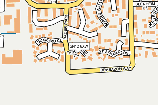 SN12 6XW map - OS OpenMap – Local (Ordnance Survey)