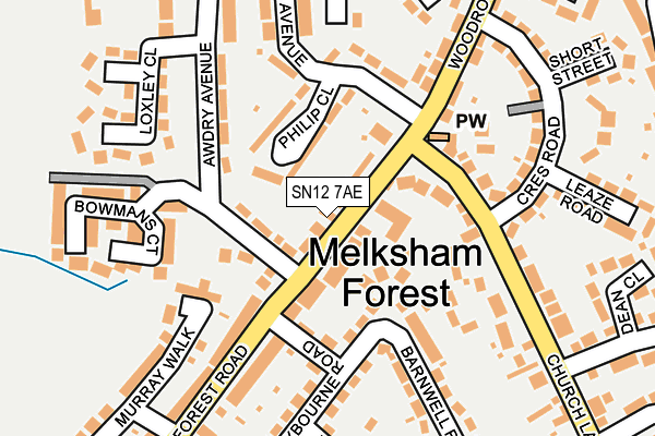 Map of MEADS OF MELKSHAM LTD at local scale