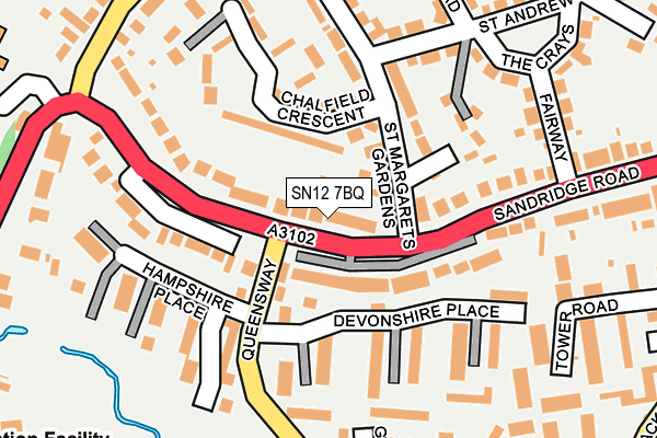 Map of SANDRIDGE STONE LTD at local scale