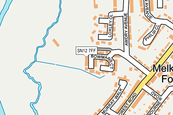 SN12 7FF map - OS OpenMap – Local (Ordnance Survey)