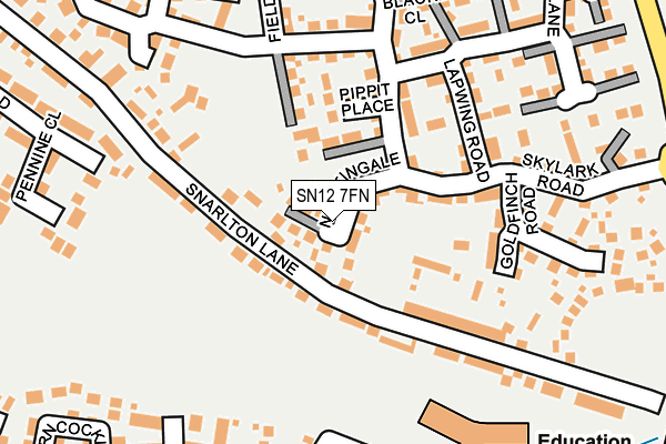 SN12 7FN map - OS OpenMap – Local (Ordnance Survey)