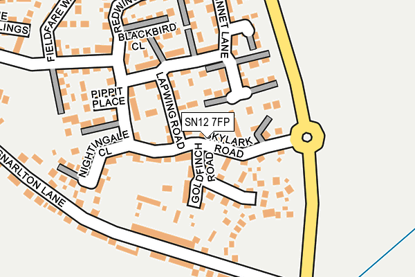 SN12 7FP map - OS OpenMap – Local (Ordnance Survey)