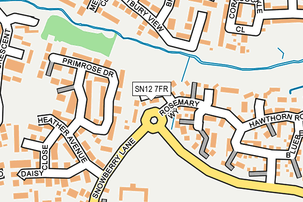 SN12 7FR map - OS OpenMap – Local (Ordnance Survey)