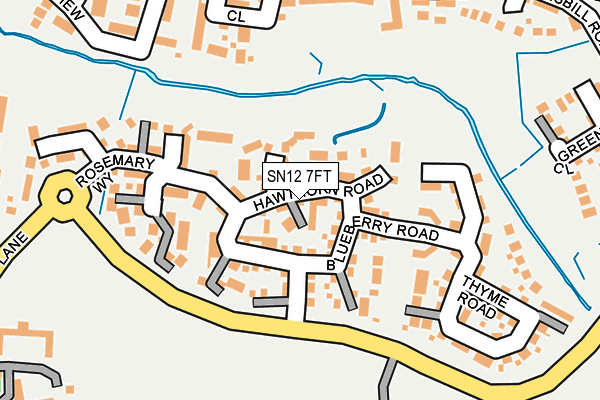 SN12 7FT map - OS OpenMap – Local (Ordnance Survey)