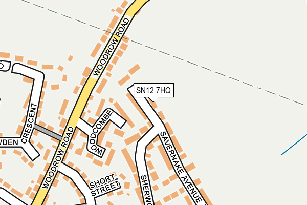 SN12 7HQ map - OS OpenMap – Local (Ordnance Survey)