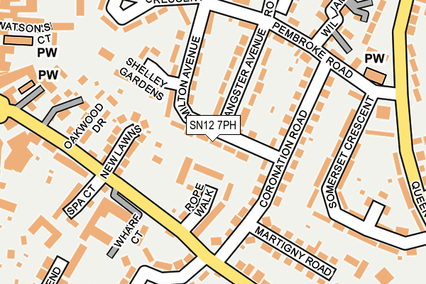 SN12 7PH map - OS OpenMap – Local (Ordnance Survey)