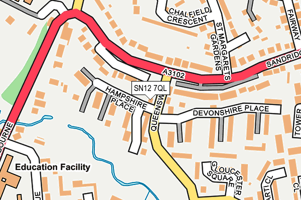 SN12 7QL map - OS OpenMap – Local (Ordnance Survey)