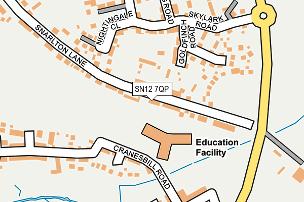 SN12 7QP map - OS OpenMap – Local (Ordnance Survey)