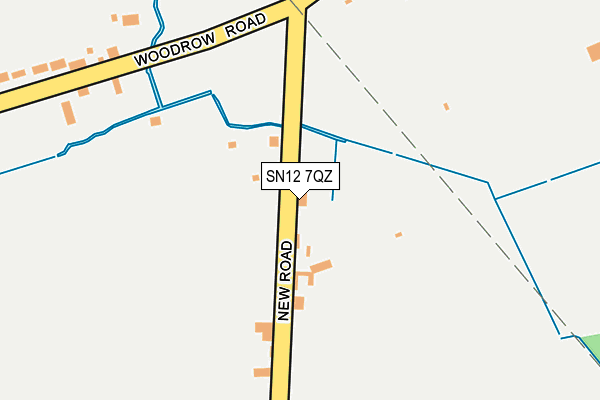 SN12 7QZ map - OS OpenMap – Local (Ordnance Survey)