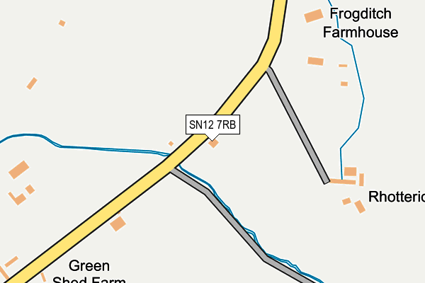 SN12 7RB map - OS OpenMap – Local (Ordnance Survey)