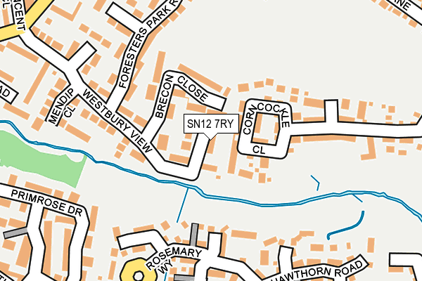 SN12 7RY map - OS OpenMap – Local (Ordnance Survey)
