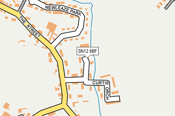 SN12 8BF map - OS OpenMap – Local (Ordnance Survey)