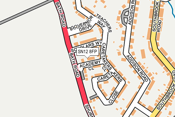 SN12 8FP map - OS OpenMap – Local (Ordnance Survey)