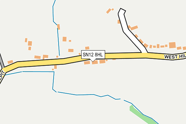 SN12 8HL map - OS OpenMap – Local (Ordnance Survey)