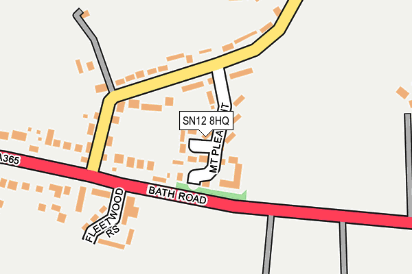 SN12 8HQ map - OS OpenMap – Local (Ordnance Survey)