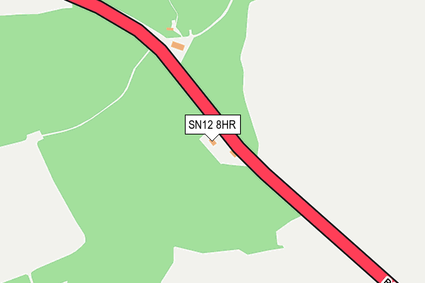 SN12 8HR map - OS OpenMap – Local (Ordnance Survey)