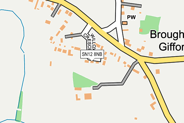 SN12 8NB map - OS OpenMap – Local (Ordnance Survey)