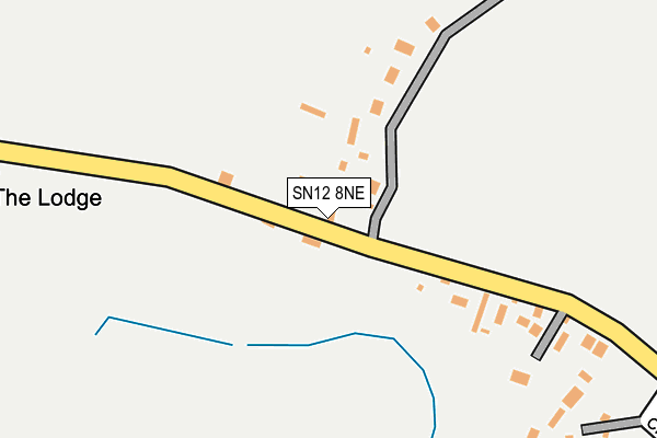 SN12 8NE map - OS OpenMap – Local (Ordnance Survey)