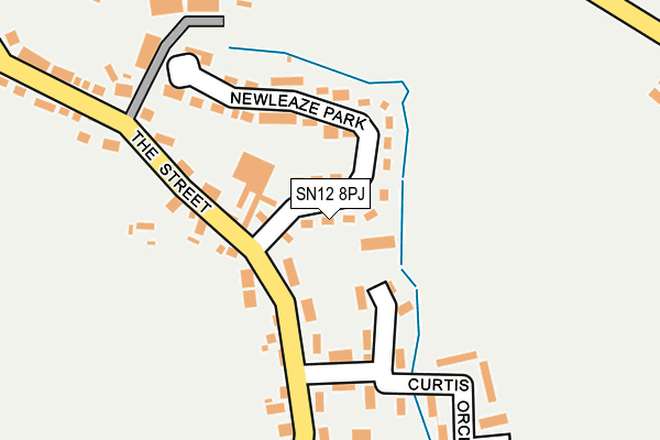SN12 8PJ map - OS OpenMap – Local (Ordnance Survey)