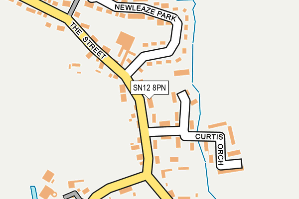 SN12 8PN map - OS OpenMap – Local (Ordnance Survey)