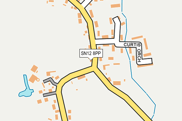 SN12 8PP map - OS OpenMap – Local (Ordnance Survey)