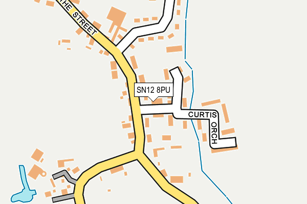 SN12 8PU map - OS OpenMap – Local (Ordnance Survey)
