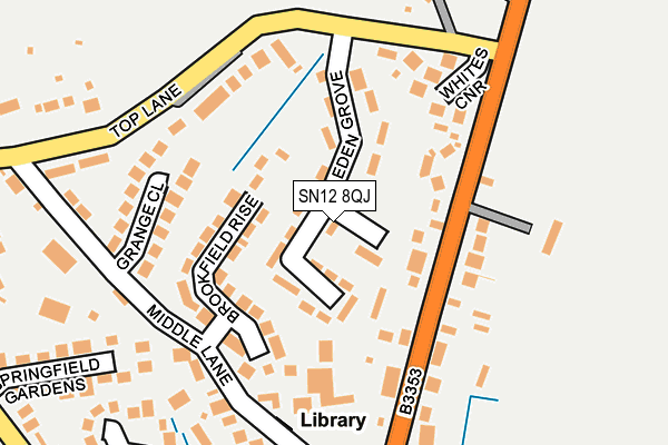 SN12 8QJ map - OS OpenMap – Local (Ordnance Survey)