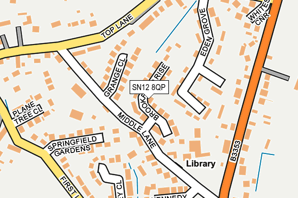 SN12 8QP map - OS OpenMap – Local (Ordnance Survey)