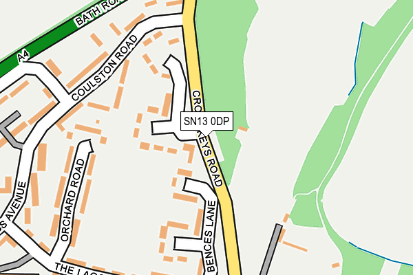 SN13 0DP map - OS OpenMap – Local (Ordnance Survey)