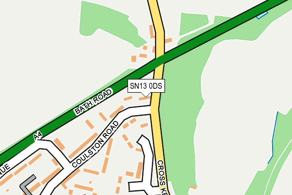 SN13 0DS map - OS OpenMap – Local (Ordnance Survey)