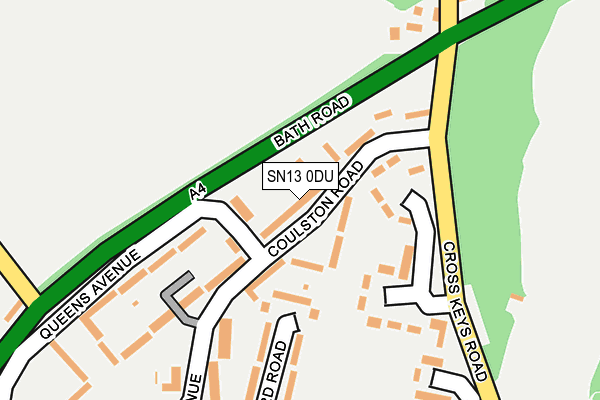 SN13 0DU map - OS OpenMap – Local (Ordnance Survey)