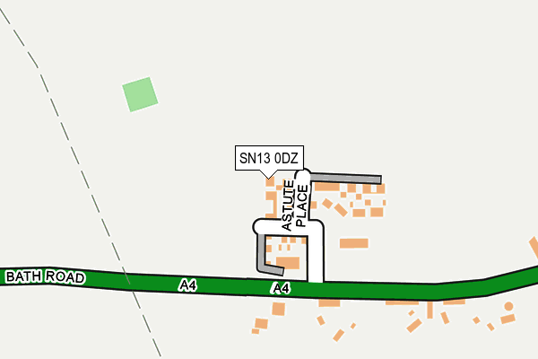 SN13 0DZ map - OS OpenMap – Local (Ordnance Survey)