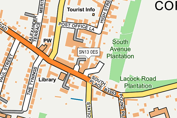 Map of WESTONBIRT PROPERTIES LIMITED at local scale