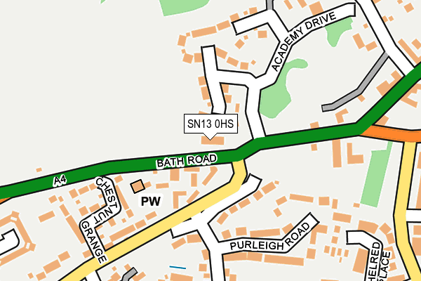 SN13 0HS map - OS OpenMap – Local (Ordnance Survey)