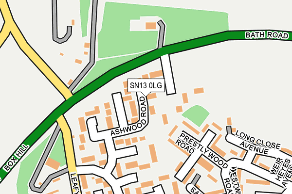 SN13 0LG map - OS OpenMap – Local (Ordnance Survey)