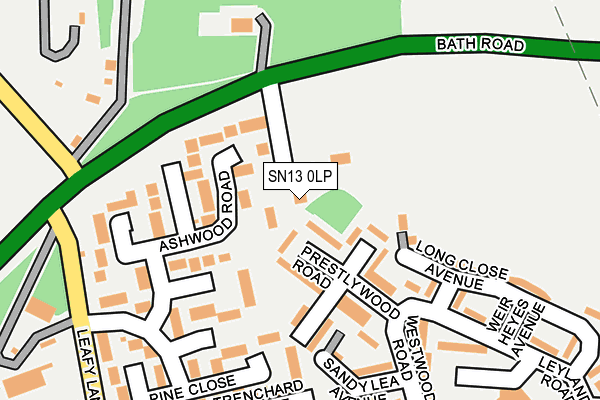 SN13 0LP map - OS OpenMap – Local (Ordnance Survey)