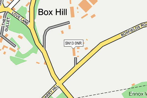 SN13 0NR map - OS OpenMap – Local (Ordnance Survey)