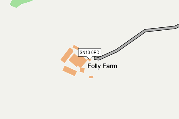 SN13 0PD map - OS OpenMap – Local (Ordnance Survey)