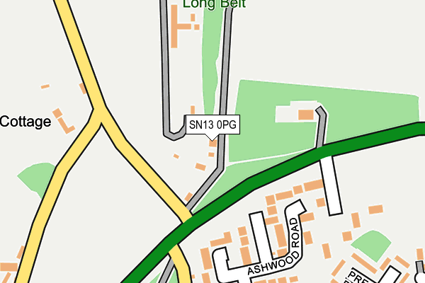 SN13 0PG map - OS OpenMap – Local (Ordnance Survey)