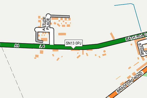 SN13 0PJ map - OS OpenMap – Local (Ordnance Survey)