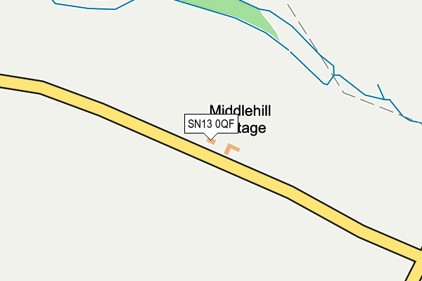 SN13 0QF map - OS OpenMap – Local (Ordnance Survey)
