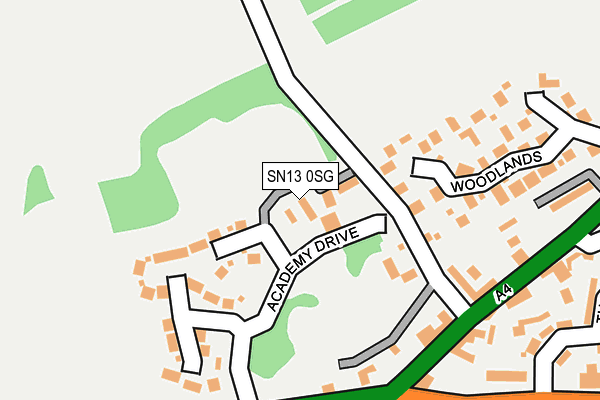 SN13 0SG map - OS OpenMap – Local (Ordnance Survey)
