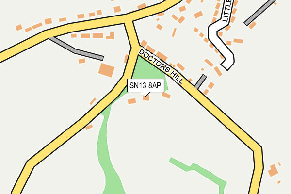 SN13 8AP map - OS OpenMap – Local (Ordnance Survey)