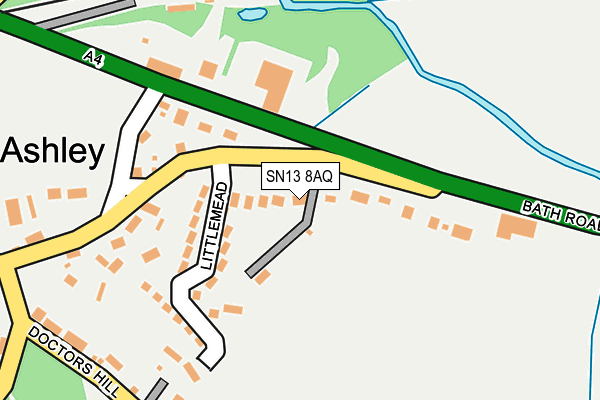 SN13 8AQ map - OS OpenMap – Local (Ordnance Survey)