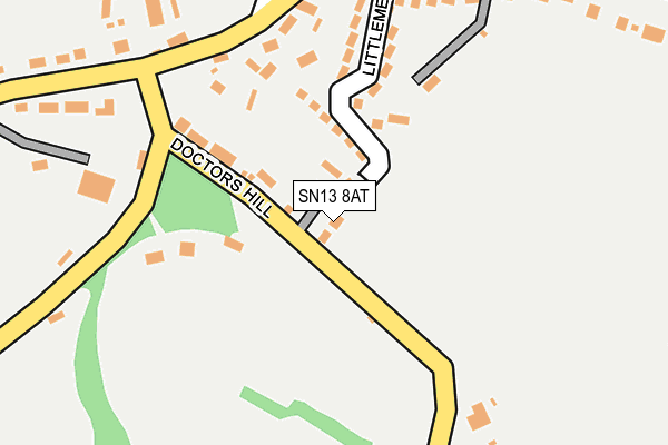 SN13 8AT map - OS OpenMap – Local (Ordnance Survey)